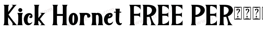 Kick Hornet FREE PER字体转换